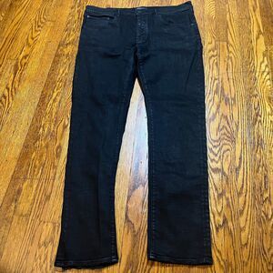 Purple Brand P001 Slim Fit Jeans Men's Size 40x34 Black Denim Frayed Hem
